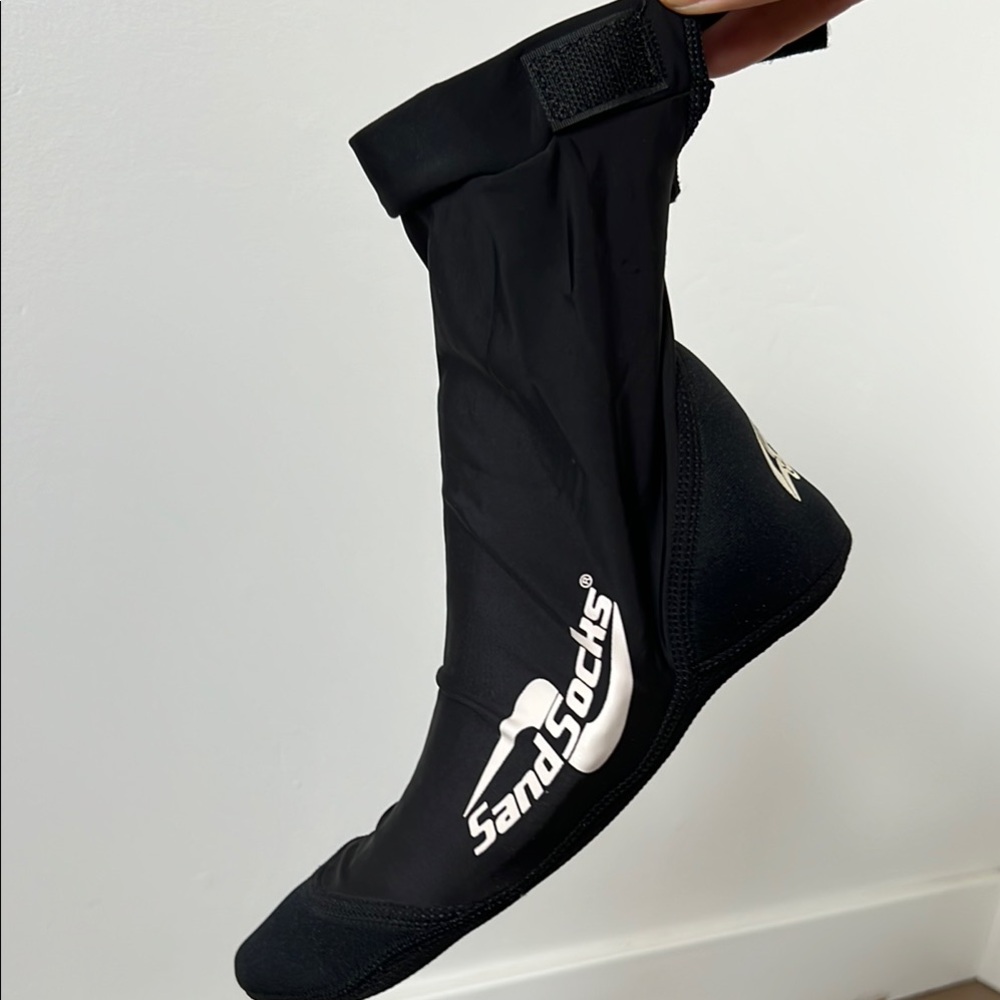 “Hi-top” Black Sand Socks